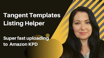 Upload faster on Amazon KDP with Tangent Listing Helper