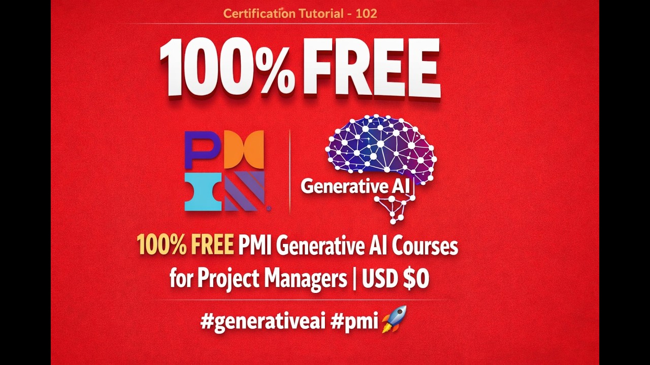 100% FREE PMI Generative AI Courses for Project Managers | USD $0 # ...