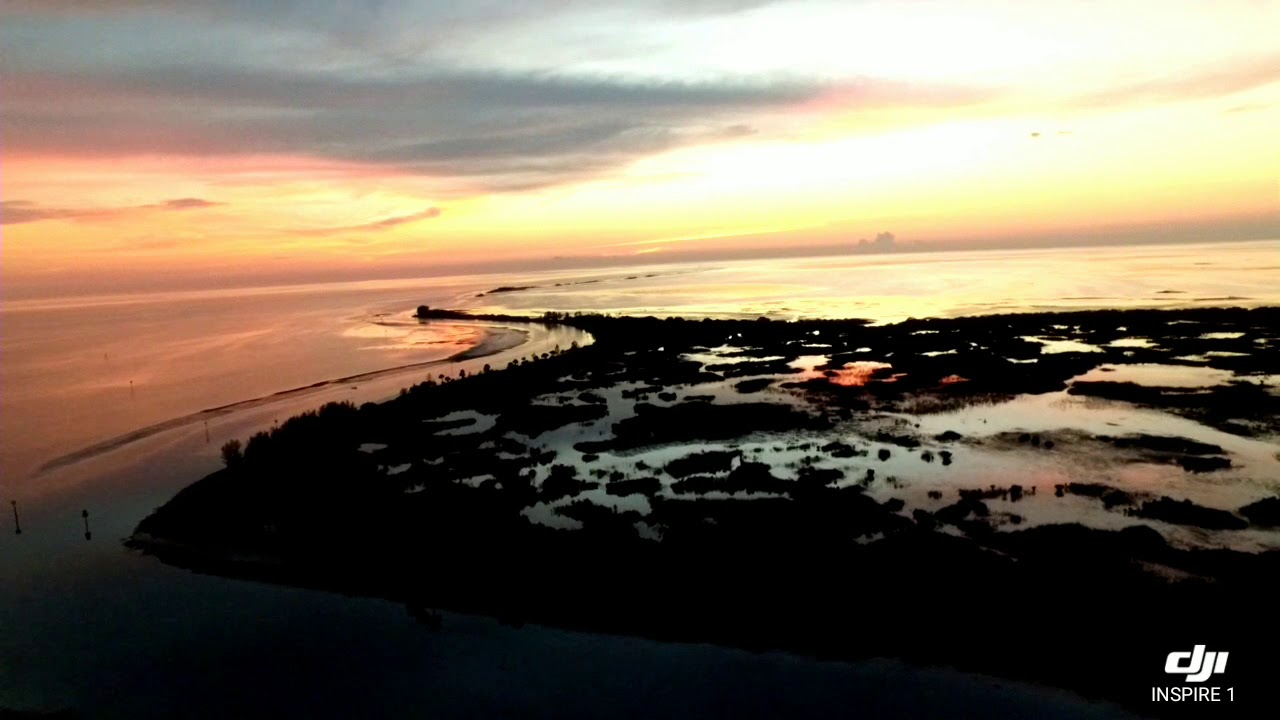 Hernando beach flats sunset with DJI INSPIRE ONE YouTube