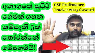 how to select fast growing but your money safe company's at CSE - Colombo stock exchange?