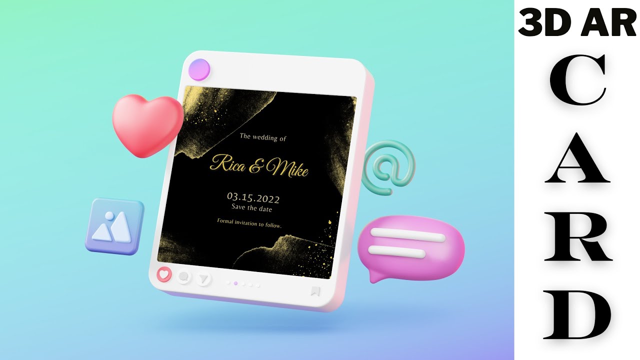 Mind-Blowing 3D AR Invitation Cards That Will Wow Your Guests! 🚀