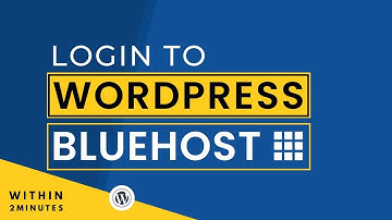 How To Login Wordpress In Bluehost 2025 | Login To Wordpress Through Bluehost Cpanel