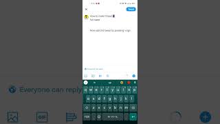 How to make thread 🧵 in Twitter?