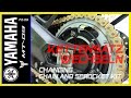 YAMAHA MT-09 - Kettensatz wechseln  *  FZ-09 FJ09  - Changing Chain Sprocket Kit (ENGLISH SUBTILES)