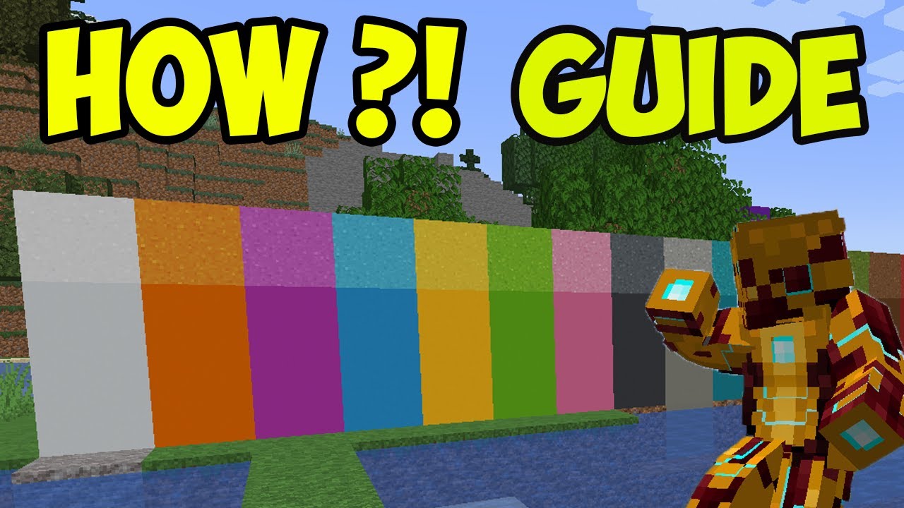 Minecraft How To Craft Concrete Minecraft How To Craft Concrete Powder Blocks! YouTube