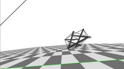 Tensegrity Simulator with Genetic Algorithm-based Locomotion