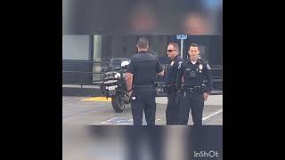 Small fender bender with Costa Mesa Police vehicle