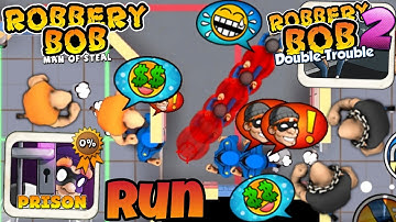 Robbery Bob - Prison vs Robbery Bob 2 Gameplay Walkthrough Ep 15