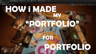 How i made &quot;Portfolio&quot; for my Portfolio (BreakDown) Unreal Engine