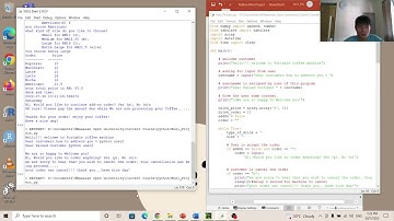 mini project python Kiosk Ordering Coffee Drinks System