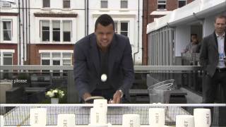 Jo Wilfried Tsonga's Moet Moment at the Aegon Championships