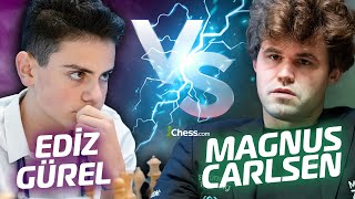 15 Yaşındaki GM Ediz Gürel Dünya 1 Numarası Magnus Carlsen İle Karşılaştı!