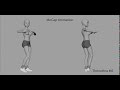 Cloth simulation  mocap  girl