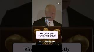 King Charles subtly reminds Trump that he's Canada's head of state. #canada #shorts #news #uk #usa