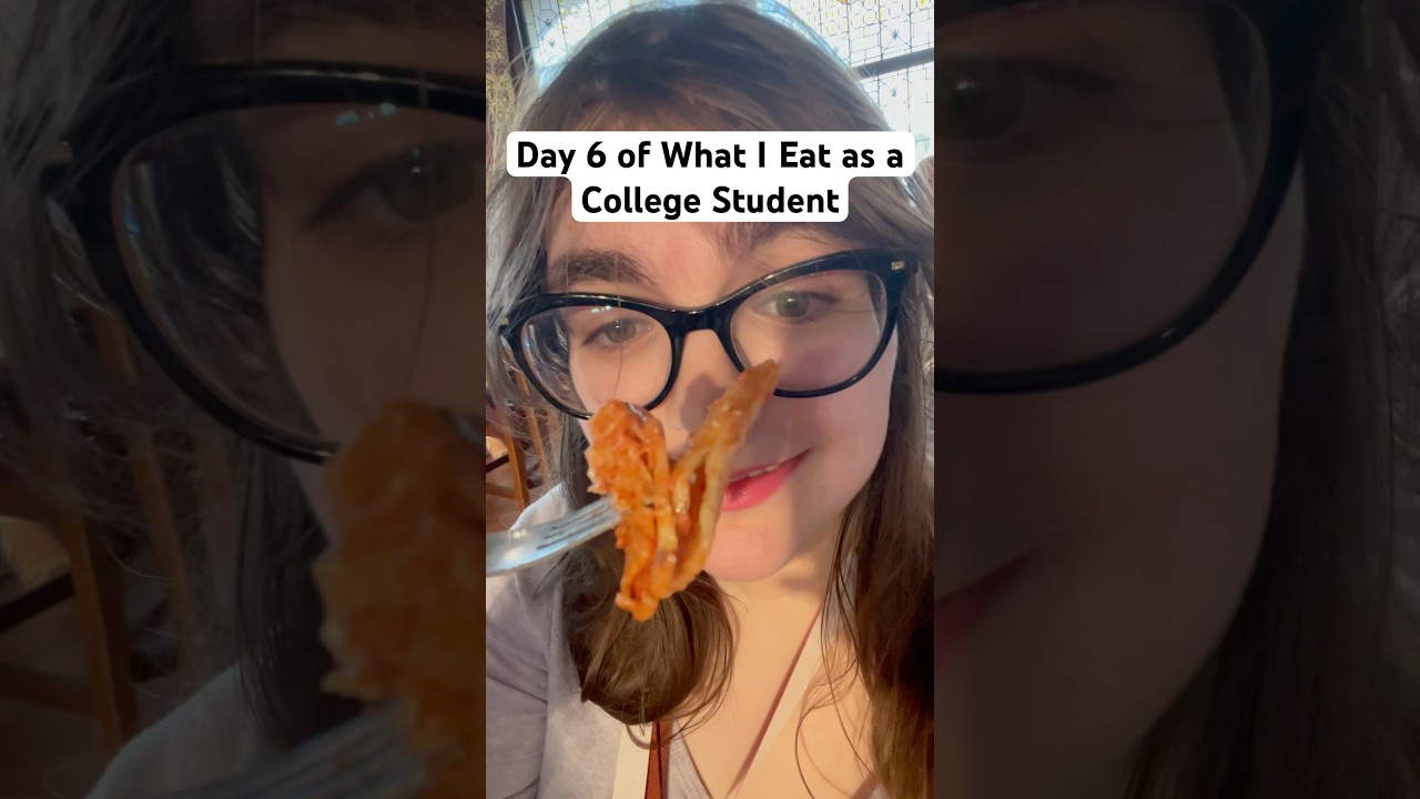 Day 6 of What I Eat as a College Student #shorts #college #food #foodie #vlog