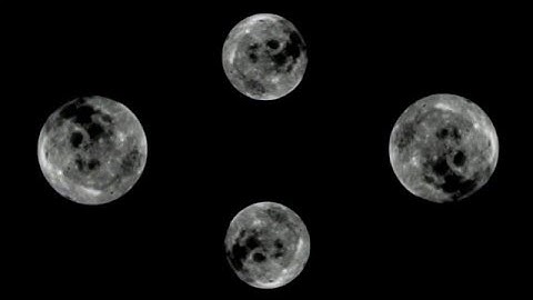 Spinning Moon, Holographic Animation For Use With HoloQuad, Pyramid Hologram MMD