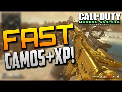 COD4: PRESTIGE/XP HACK! MODERN WARFARE REMASTERED GLITCHES! HOW TO GET CAMOS + XP FAST IN MWR!