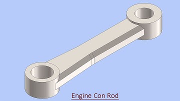 Engine Connecting Rod (Video Tutorial with Caption) SolidWorks