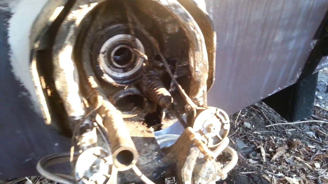 Out drive fail, Broken neeple, oil fitting thru transom ... three ring diagram 