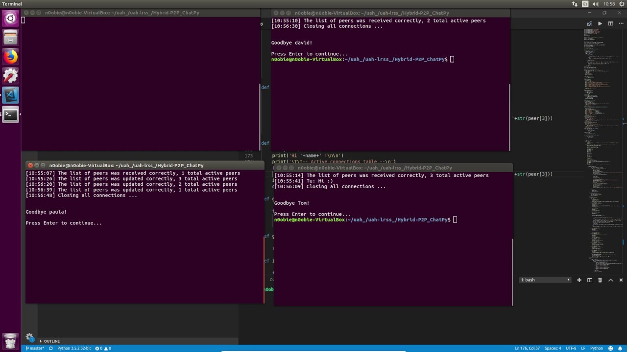 Hybrid architecture P2P(Demo) | Network Python Programming - ChatPy ...
