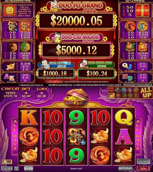 NEW DUO FU DUO CAI 5 Treasures 88 fortune dual screen 4 in 1 multi games support IDECK TOUCH buttons