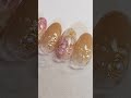 はんなりフラワーネイル♡着物にも似合う上品なデザイン☆ブライダルにもオススメ♡ #shorts