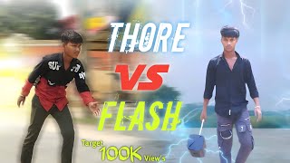 FLASH VS THOR || DESHIAVENGERSYT || @DESHIAVENGERSYT #flash #thor #superhero #comedyvideo #funny
