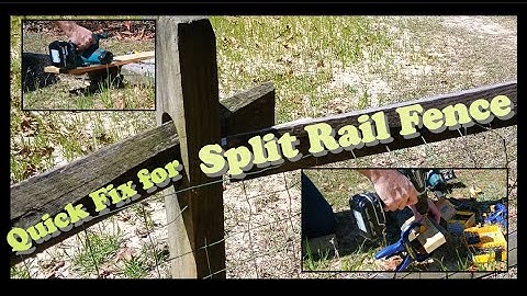 Quick Fix for a Split Rail Fence out of the Post
