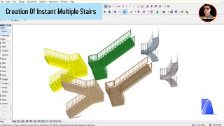 | Archicad Tutorial | - | How to Create Instant Multiple Stairs | Useful for 2D Plan | 3D Tutorial |