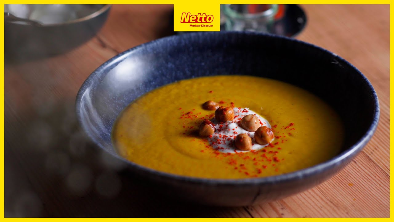Unser Netto Rezept Fur Dich Kurbiscremesuppe Mit Bier Und Wacholder 