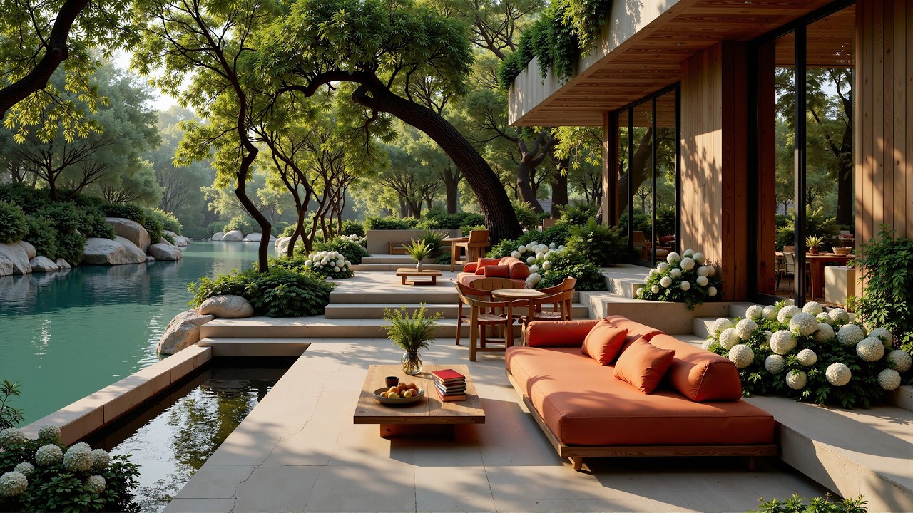 Warm Lakeside Coffee Jazz ☕ Soft Jazz Instrumental with Peaceful Nature Ambience For Relaxation