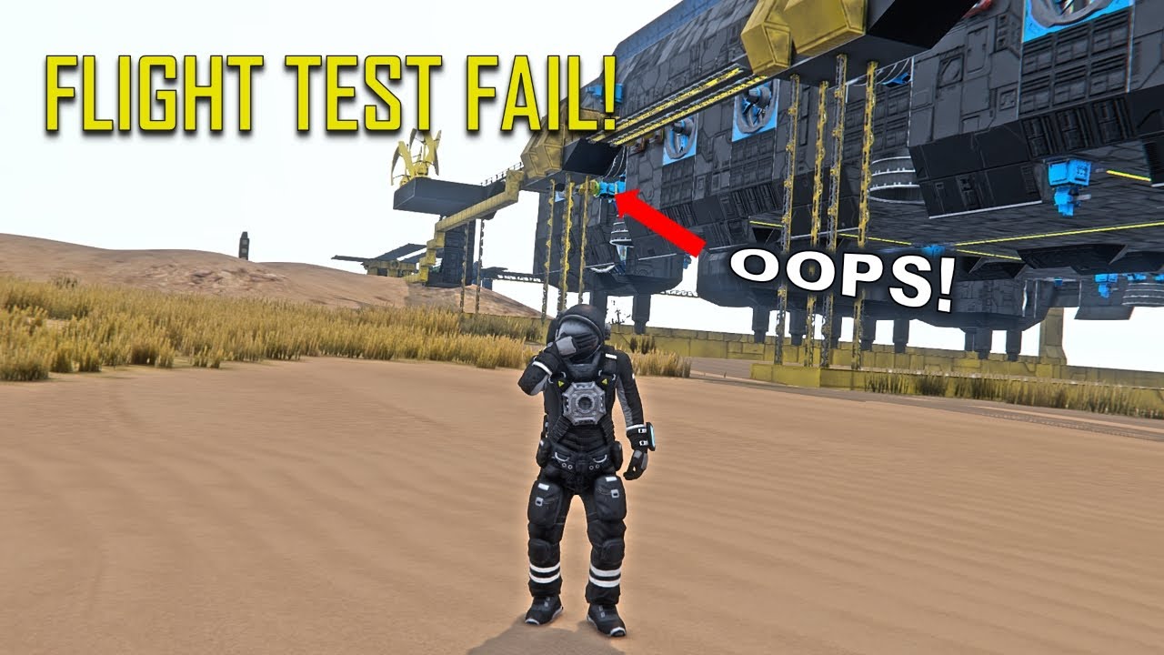 Phantom Flight Test FAIL on Pertam | Space Engineers - YouTube