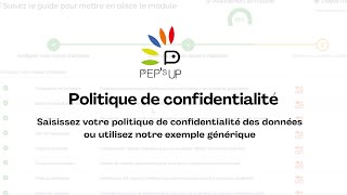 Site Internet - Politique de confidentialité - Saisissez la politique de confidentialité des données