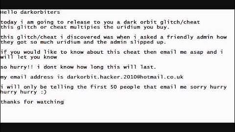 dark orbit hack / cheat