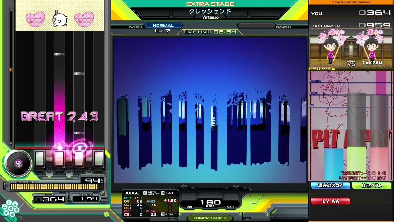 beatmania IIDX 33 Sparkle Shower】クレッシェンド / Virtuoso 【SP