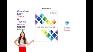 How to Create Annual Report Cover Page Templates Design In | Corel draw VK_Graphics_Ich Tutorial