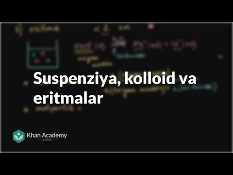 Video: Kolloid aralashma nima?