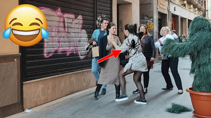 She got the SHOCK of her life. Bushman Prank