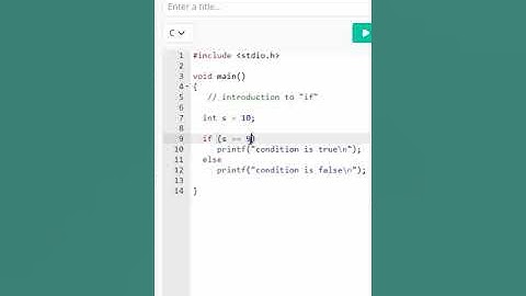 Lesson 8: C Programming - Understand If-Else Statement, when condition is false.  #shorts