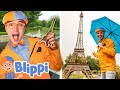 Blippi Plays in a Miniature City! Educational Videos for Kids