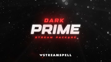 Black and Red Stream Overlays | StreamSpell | Dark Prime Stream Package