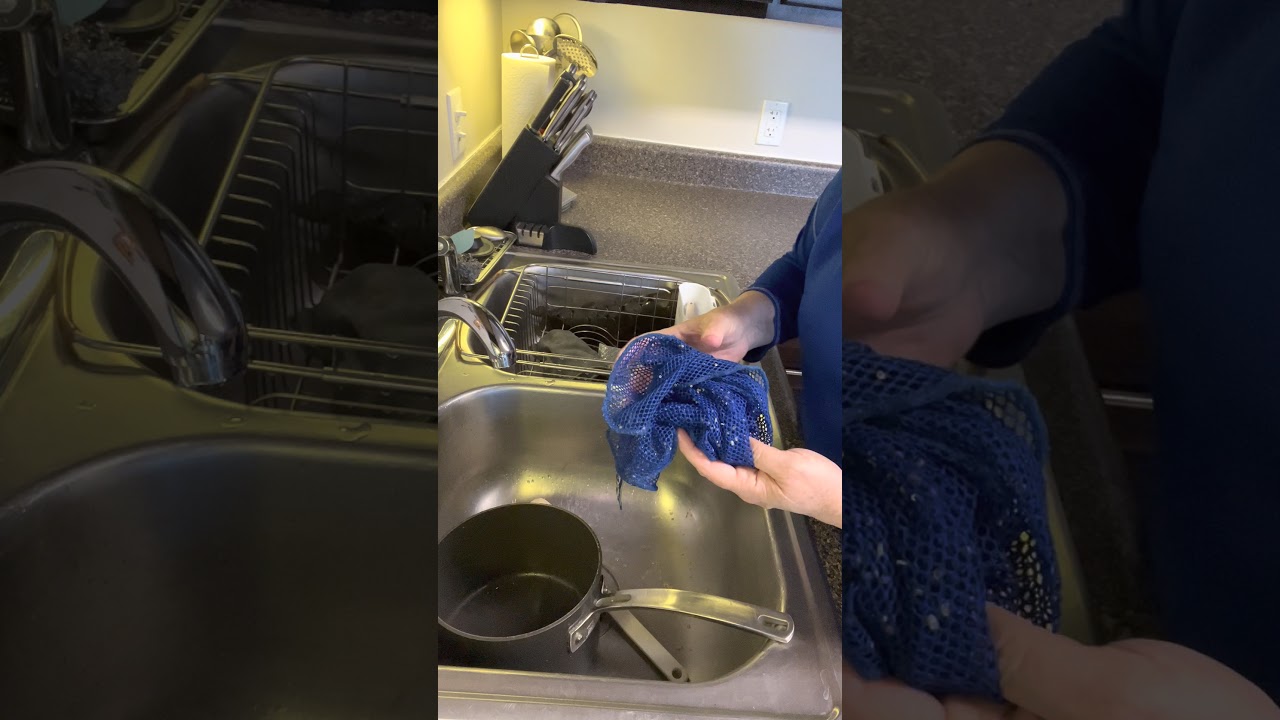 NETTED DISH CLOTH-Cook Top Clean Up PART 2