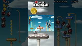 World 7-3 ALL STAR COINS 🪙🪙🪙 New Super Mario Bros Wii #shorts