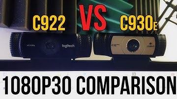 Logitech C922 vs. C930e Webcam Comparison (1080p 30FPS) // Pro Stream Webcam?