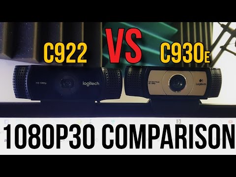 Logitech C922 vs. C930e Webcam Comparison (1080p 30FPS) // Pro Stream Webcam?