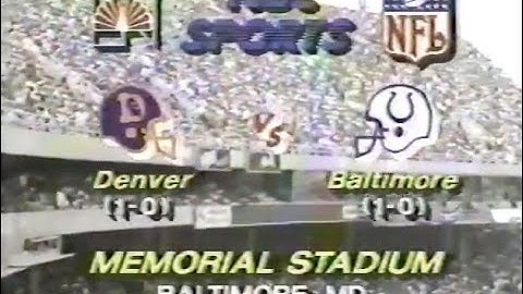 1983 Week 2 - Broncos vs. Colts