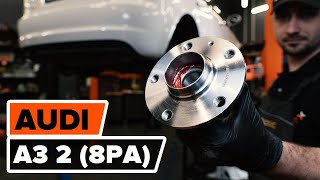 Hvordan bytte Bremsecaliper brakett AUDI A5 Sportback (F5A) - steg-for-steg videoopplæring