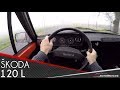 ŠKODA 120 L 1987 POV Test Drive + Acceleration 0 - 130 km/h