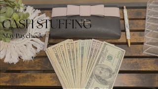 May Paycheck #1 | Cash Envelope Stuffing | Debt Free Journey | Budgeting | Sinking Funds