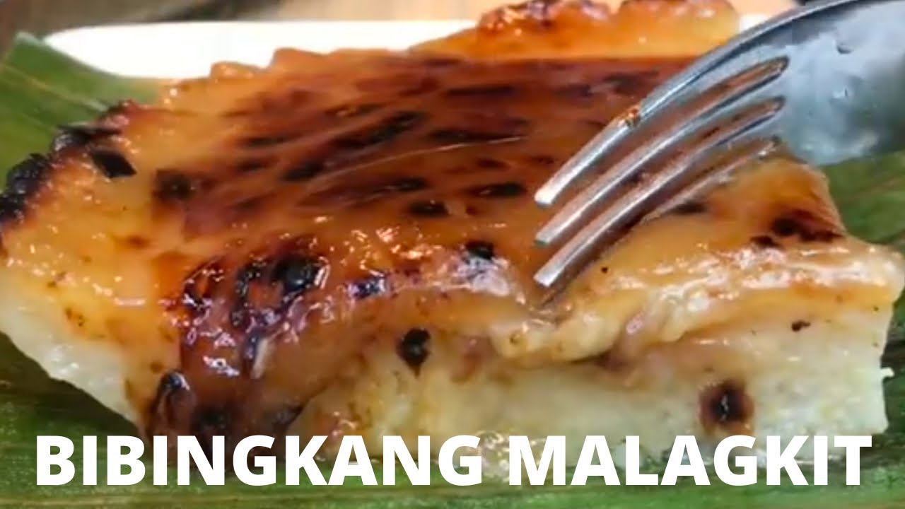 BIBINGKANG MALAGKIT (BAKED STICKY RICE CAKE WITH COCONUT CARAMEL)